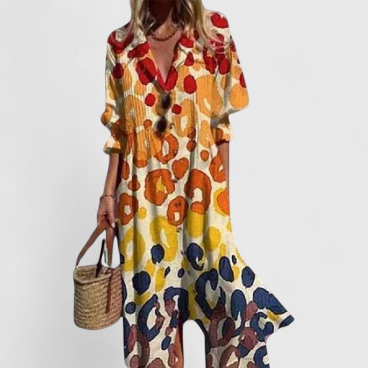 Paula | Boho Midi Dress