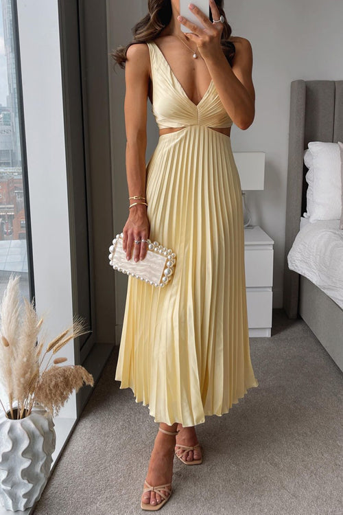 Marlene | Pleated Midi Dress