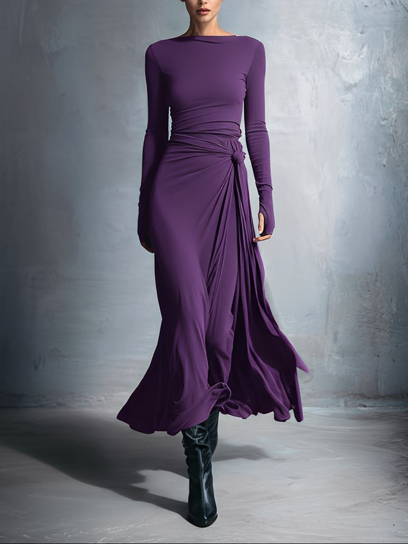Naomi | Side Knot Maxi Dress