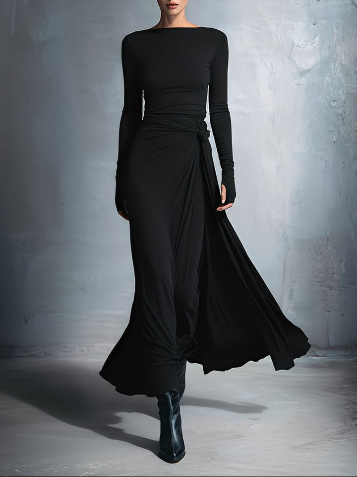 Naomi | Side Knot Maxi Dress
