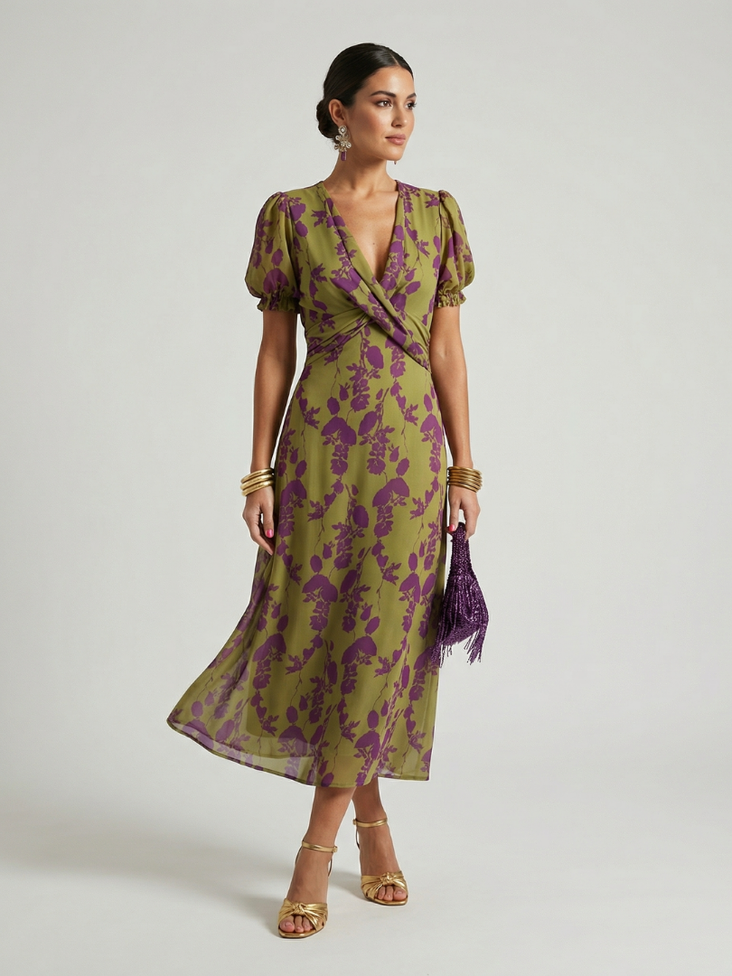 Virel™ Relaxed Floral Midi Dress