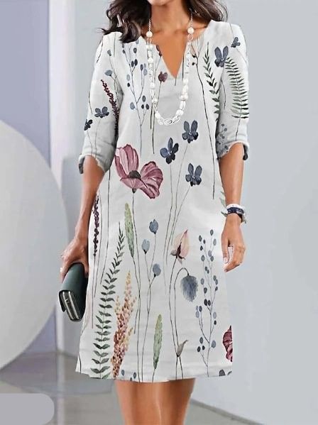 Eleanor – Floral Layered Midi Dress