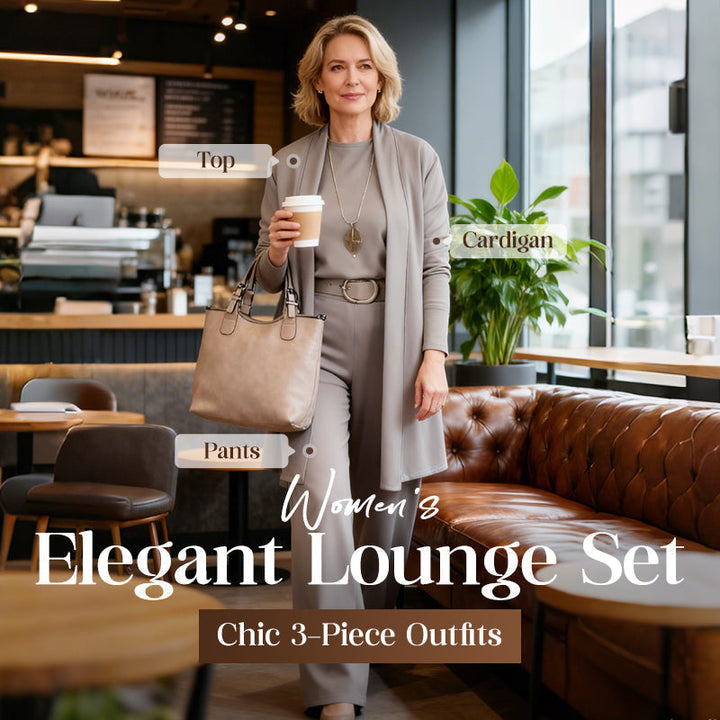 Nancy | Elegant 3-Piece Set Including Long Cardigan, Top, and Pants