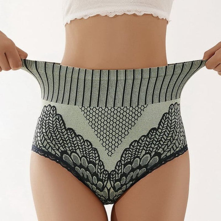 Teresa – High-Waist Shapewear Panty with Floral Lace
