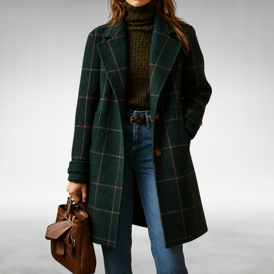 Lauren | Classic Checkered Coat