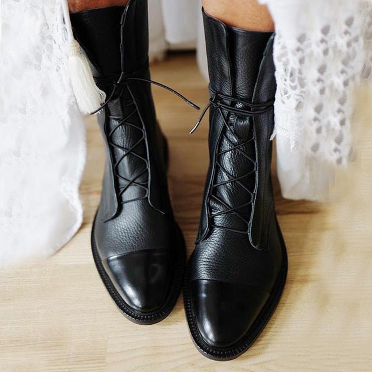 Andrea – Heeled Boots Vegan Leather