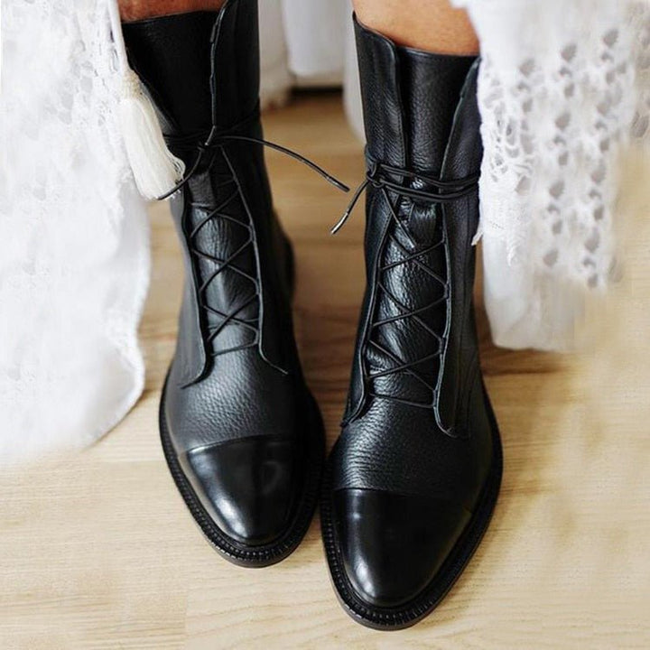 Andrea – Heeled Boots Vegan Leather