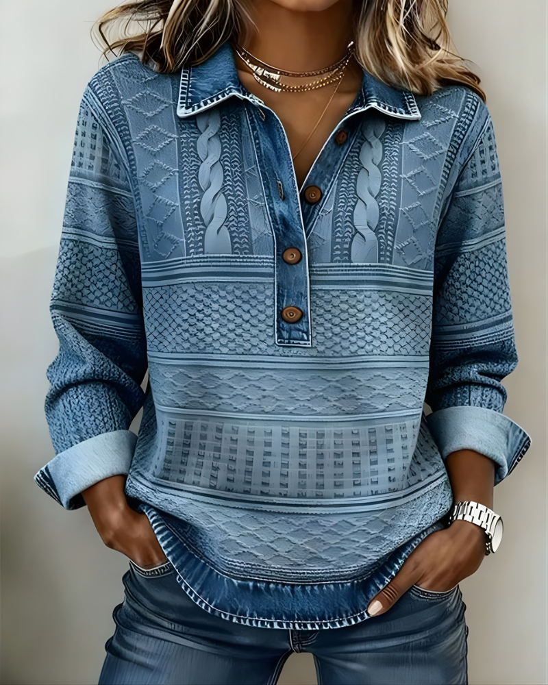 Rowan | Half-Button Collared Sweatshirt