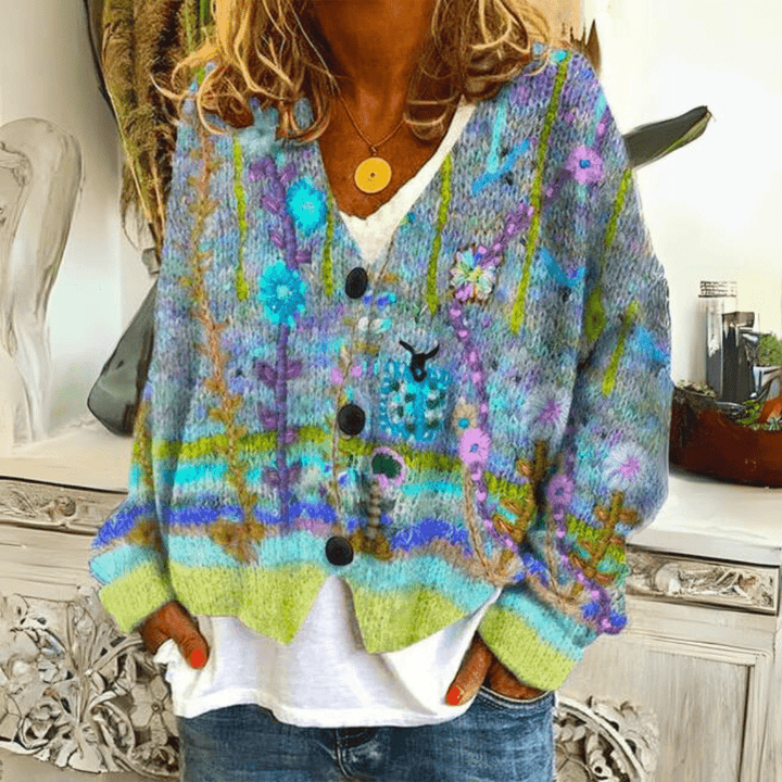 Lily – Printed Wrap Jacket