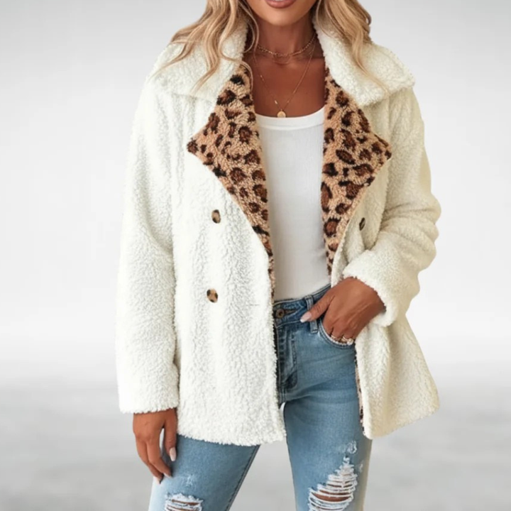 MELISSA | LEOPARD LAPEL JACKET