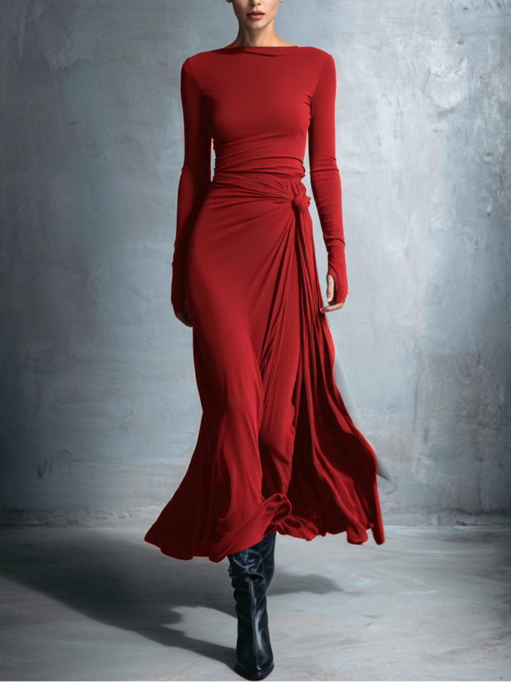 Naomi | Side Knot Maxi Dress