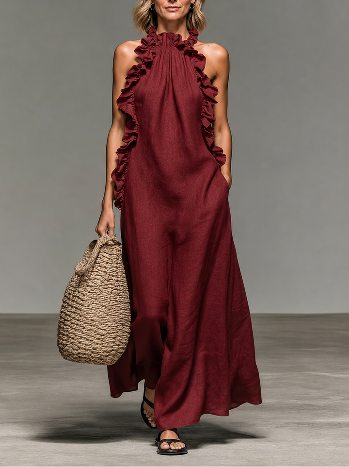Emma | Soft Ruffle Maxi Dress