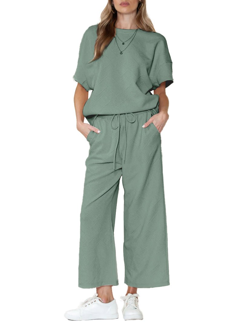 Christine – Off-the-Shoulder 2-Piece Relaxed Set