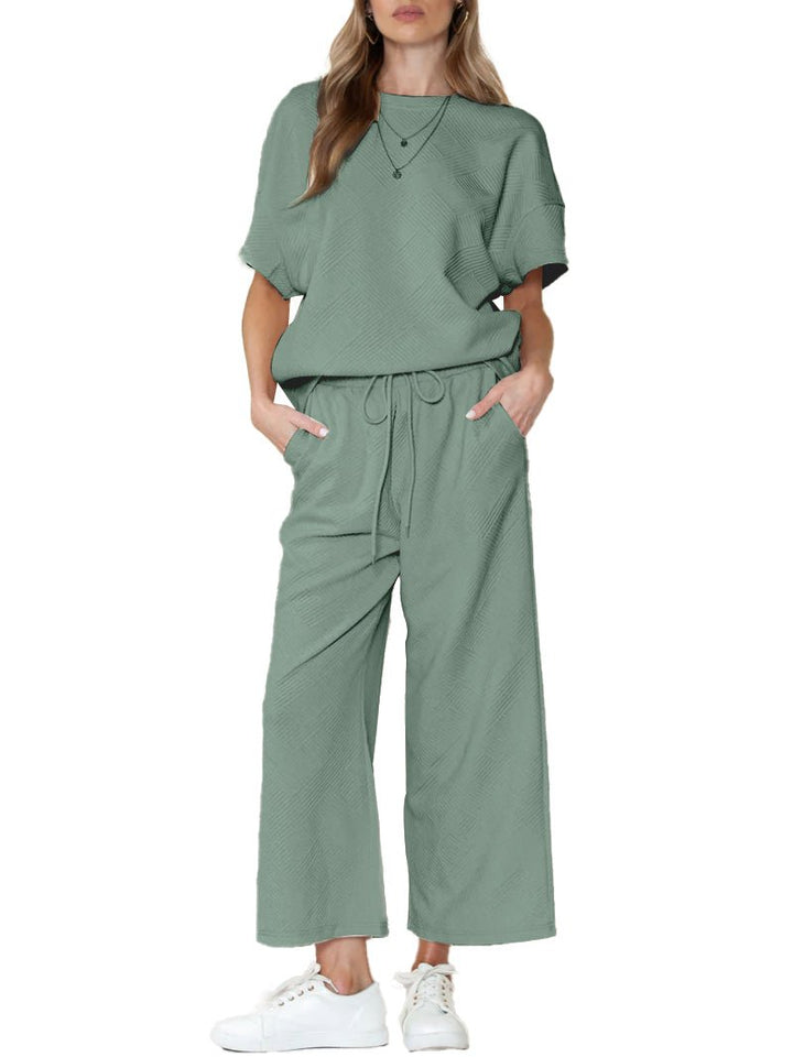 Christine – Off-the-Shoulder 2-Piece Relaxed Set