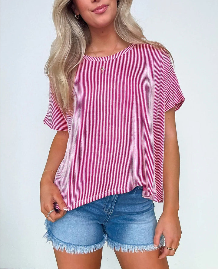Patricia – Knit Oversized Dolman-Sleeve Top
