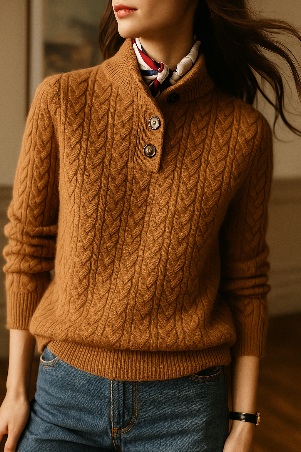 EVELYN | CABLE KNIT SWEATER