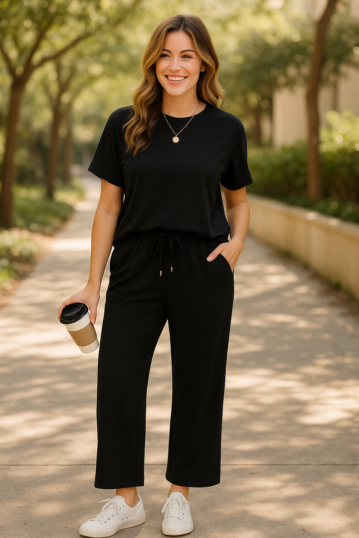 Clarina – Two-Piece Set with Slim Ankle Pants