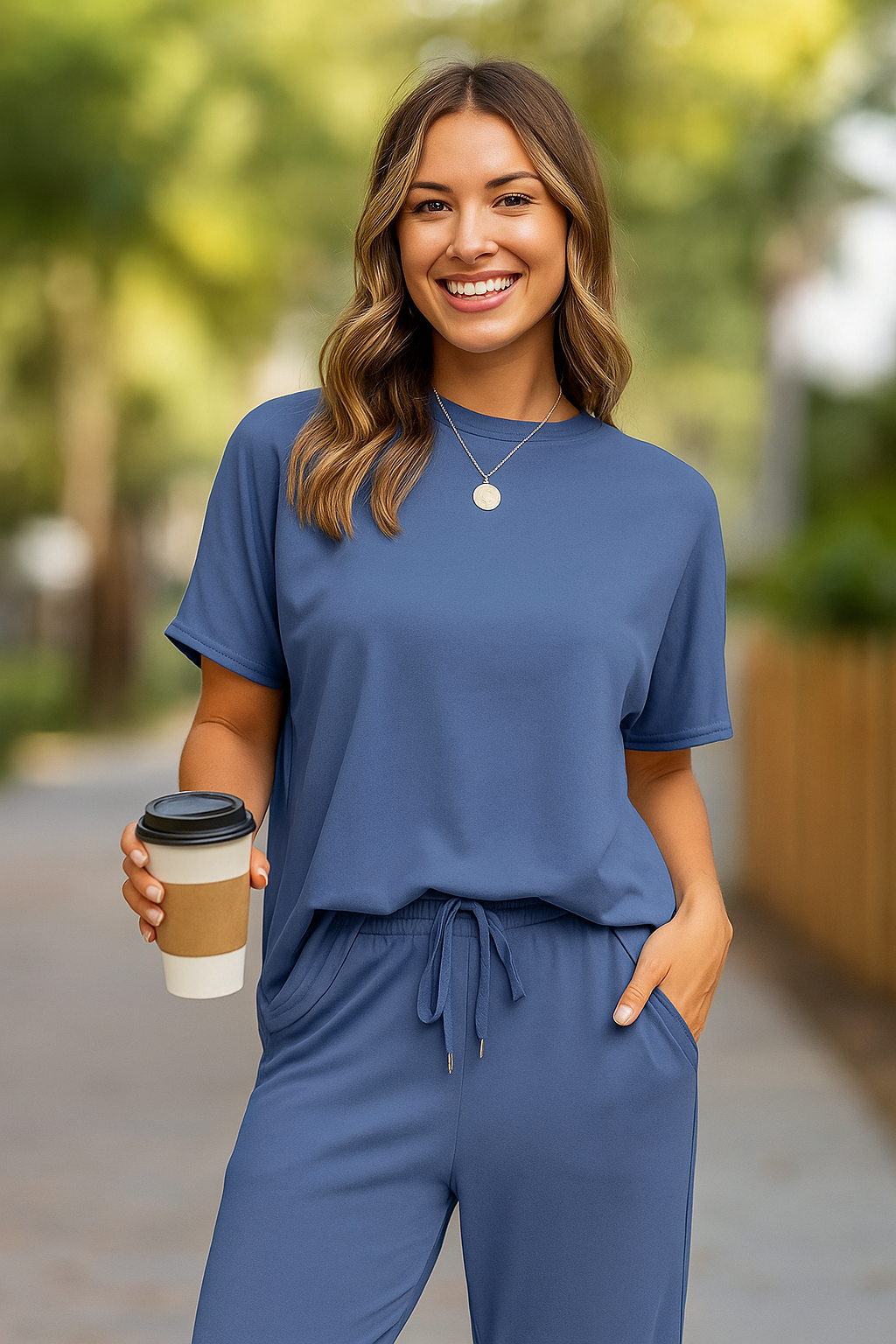 Clarina – Two-Piece Set with Slim Ankle Pants