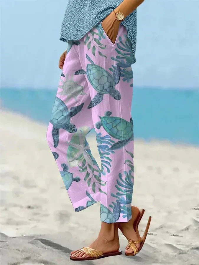 Sally – Relaxed Floral Palazzo Pants