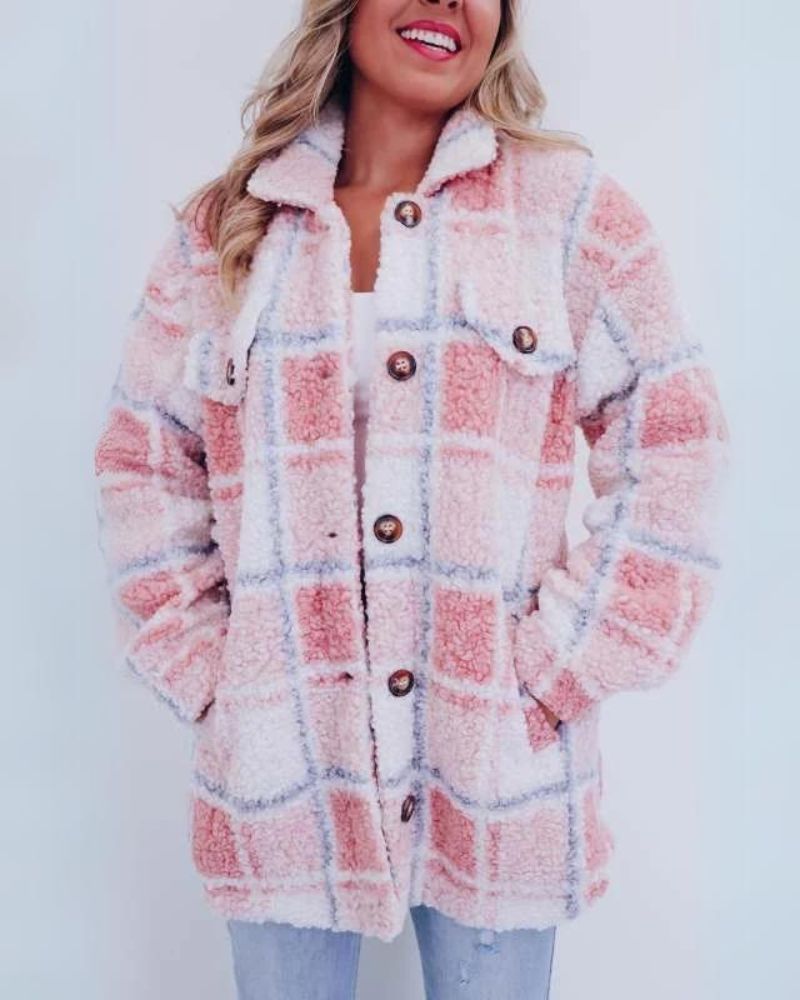 Ares – Plaid Fleece Jacket Relaxed Fit