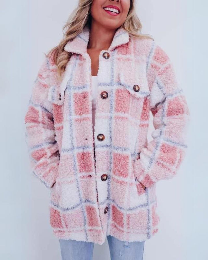 Ares – Plaid Fleece Jacket Relaxed Fit