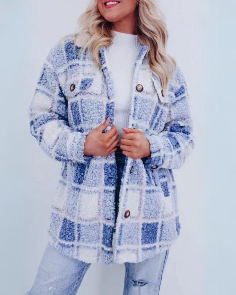 Ares – Plaid Fleece Jacket Relaxed Fit