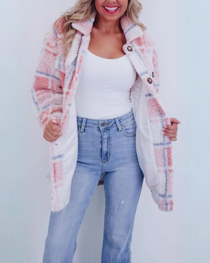 Ares – Plaid Fleece Jacket Relaxed Fit