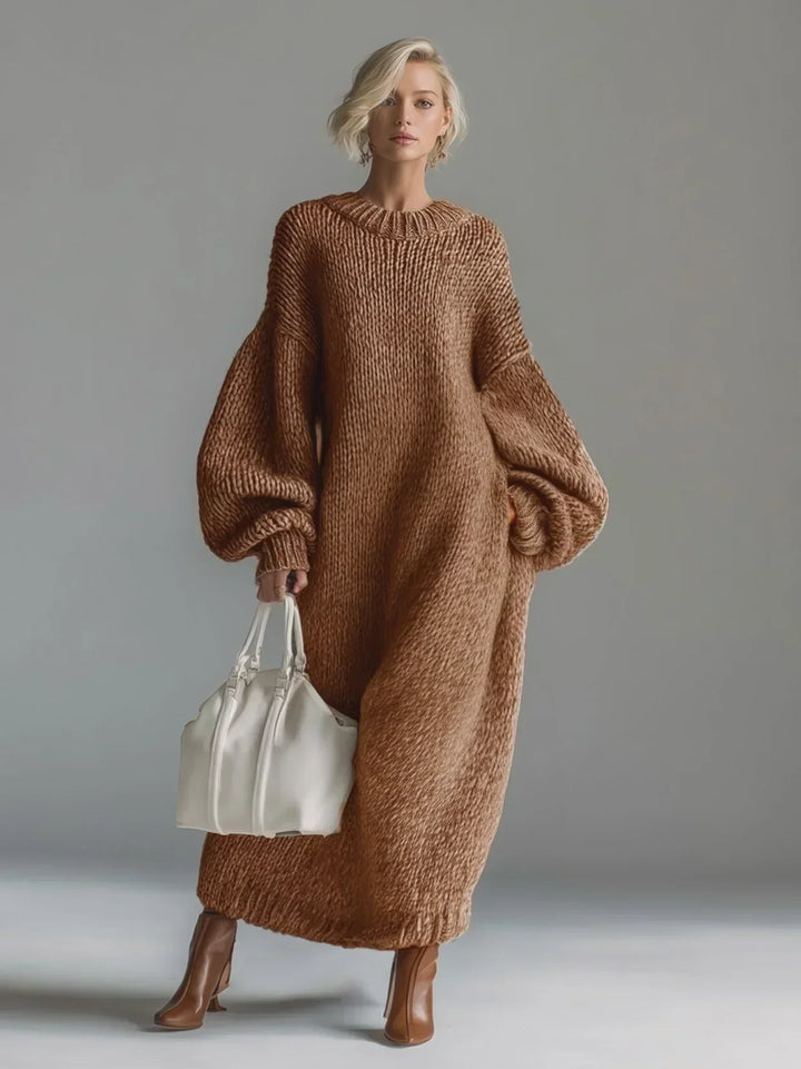 Zelia™ Elegant Casual Knitted Maxi Dress