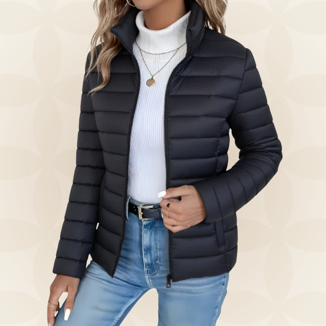 Michelle | Quilted Stand Collar Jacket