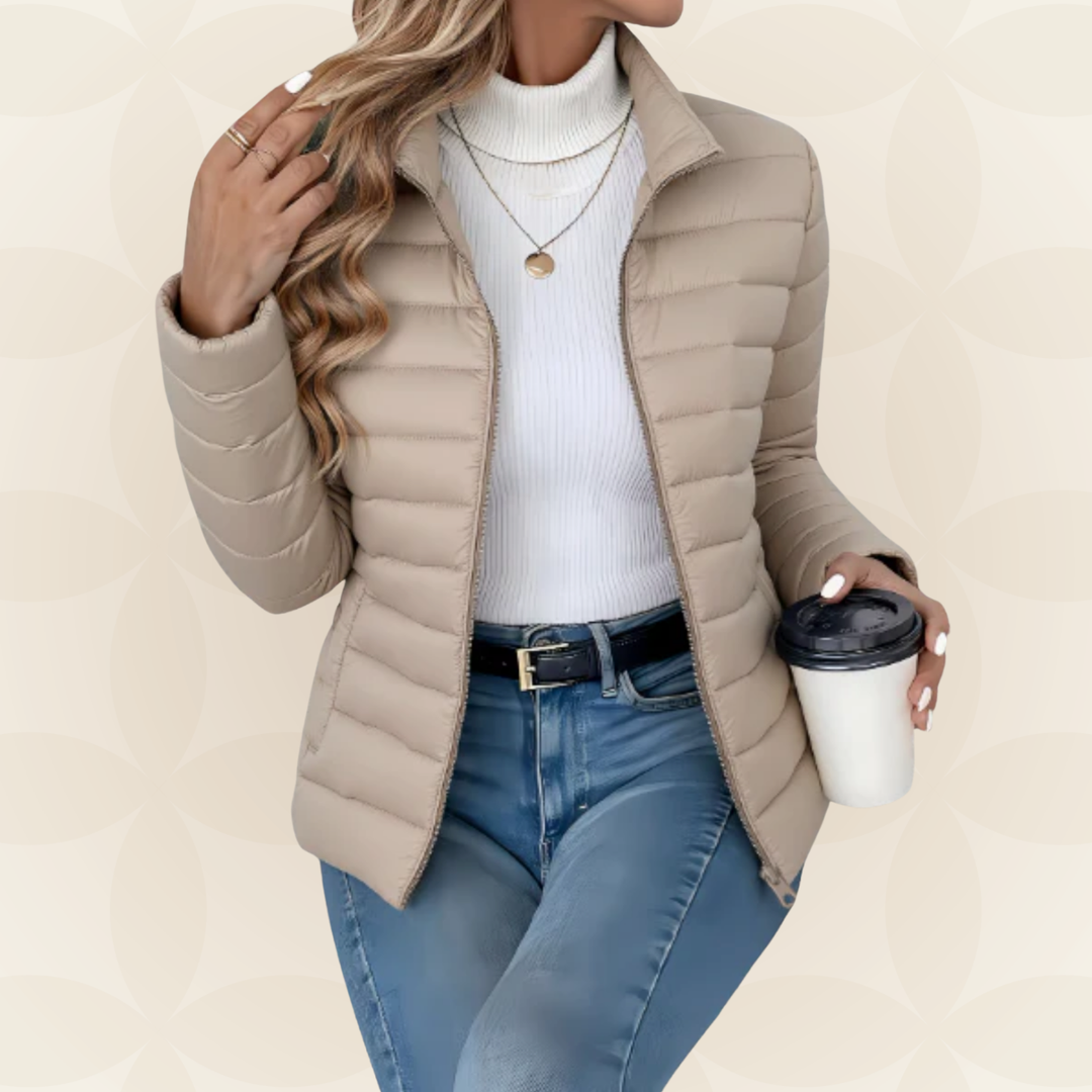 Michelle | Quilted Stand Collar Jacket