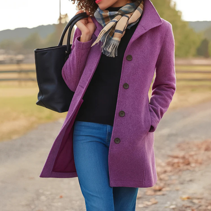 Helga | Classic Button-Front Winter Coat