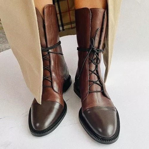 Andrea – Heeled Boots Vegan Leather