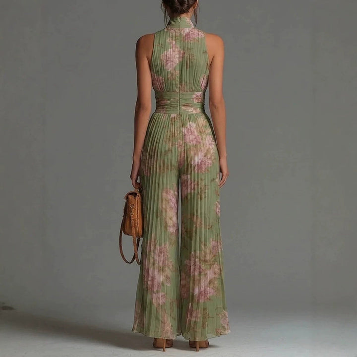 Sofia | Pleated Floral Jumpsuit