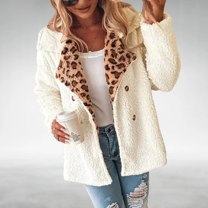 MELISSA | LEOPARD LAPEL JACKET