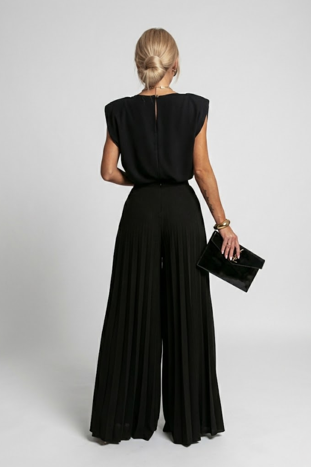 Pearl | Pleated Wide-Leg Jumpsuit