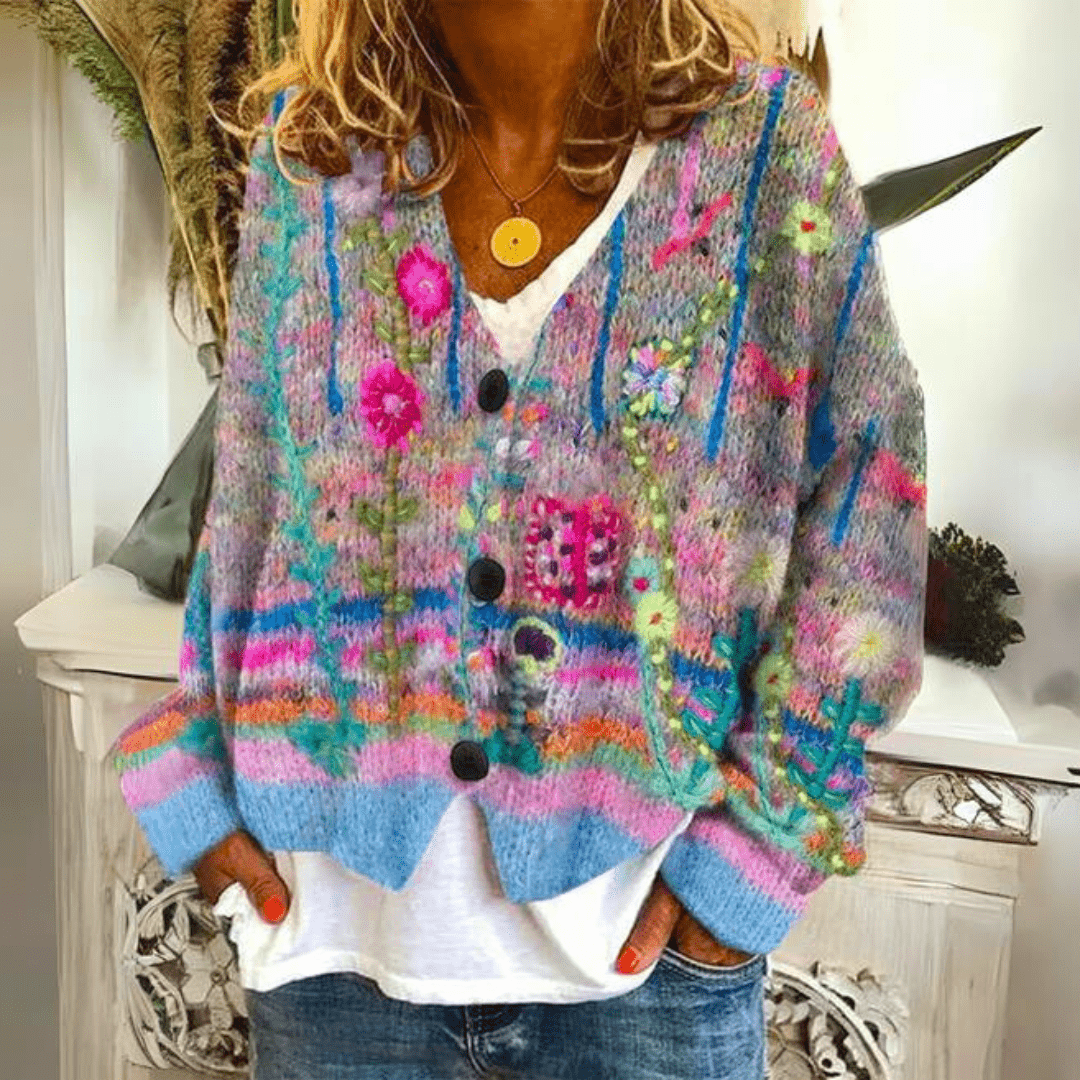 Lily – Printed Wrap Jacket