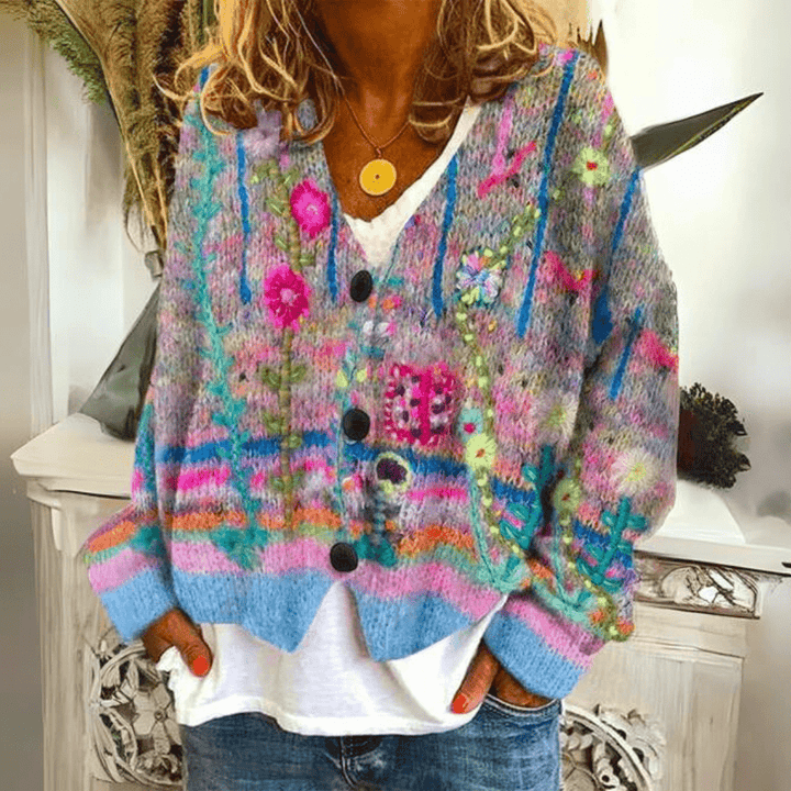 Lily – Printed Wrap Jacket
