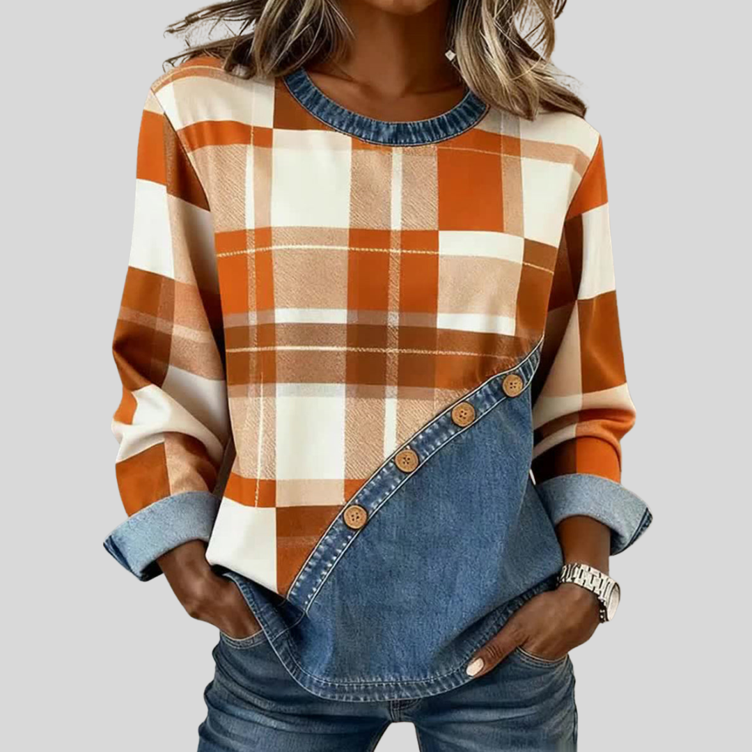 Fayla | Patchwork Pullover Top