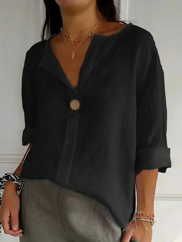 Zamma – Relaxed V-Neck Top