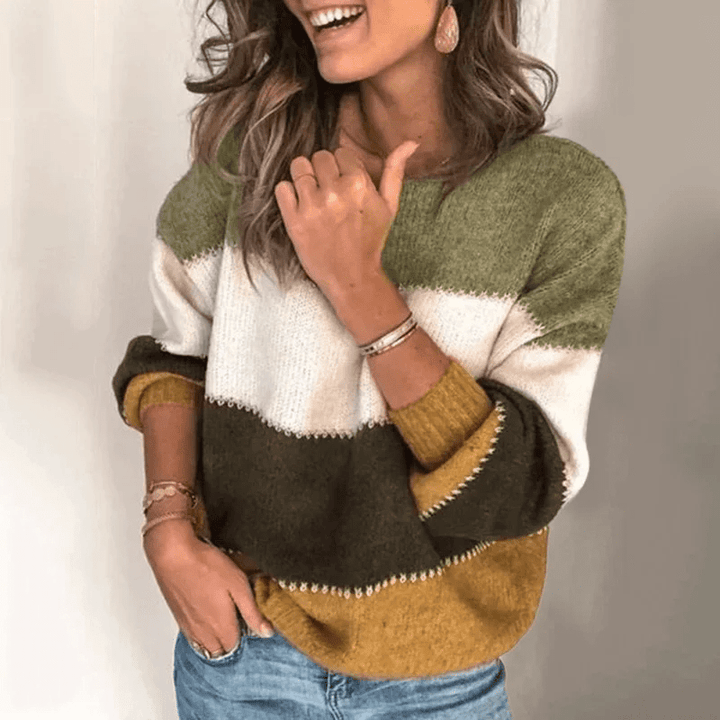 Aileen – Long-Sleeve Sweater with Round Neck