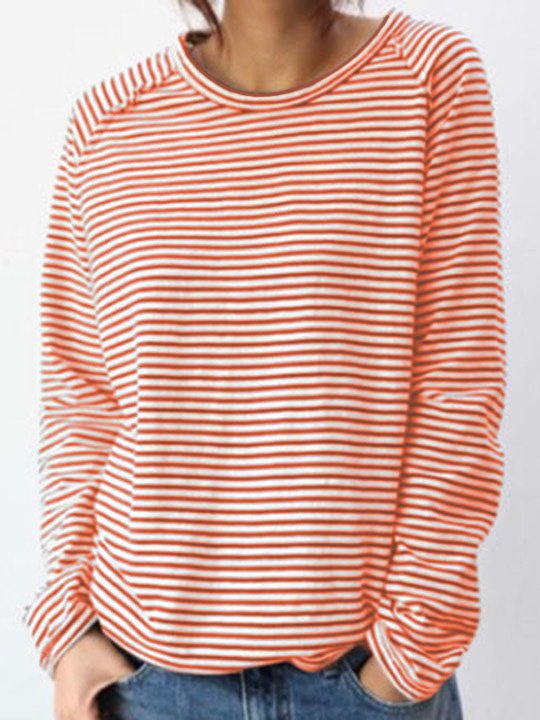 Arlene | Striped Long-Sleeved Top