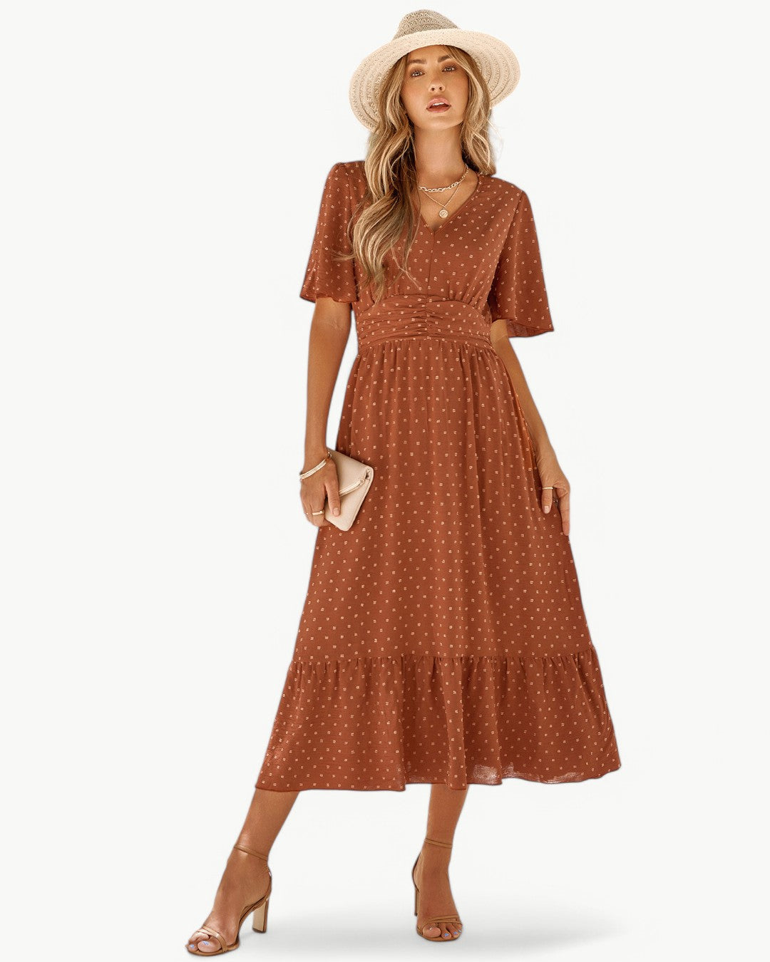 Rosita™ Elegant embroidered dress