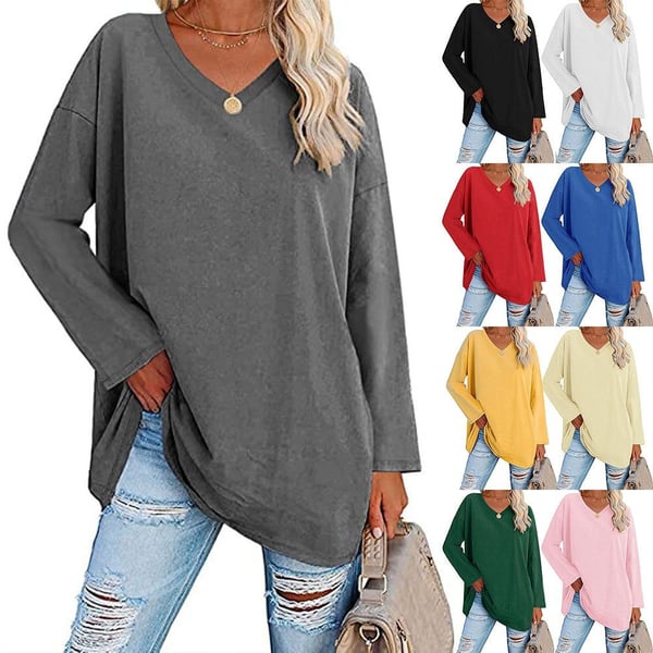 Lana – Long Sleeve V-Neck Top