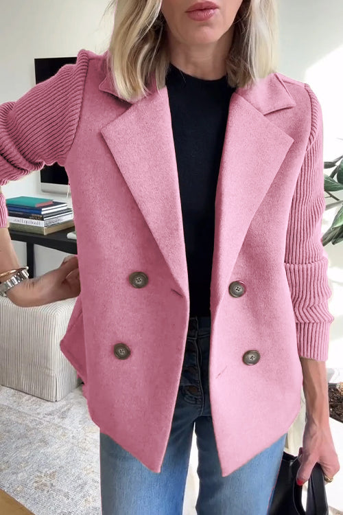Sorelle™ Elegant Knit-Sleeve Blazer