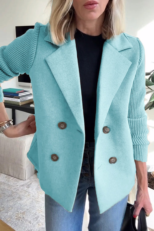 Sorelle™ Elegant Knit-Sleeve Blazer