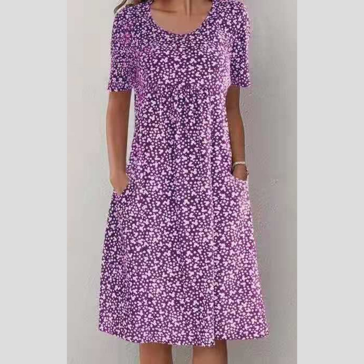 Lilo – Midi Floral Short-Sleeve Dress