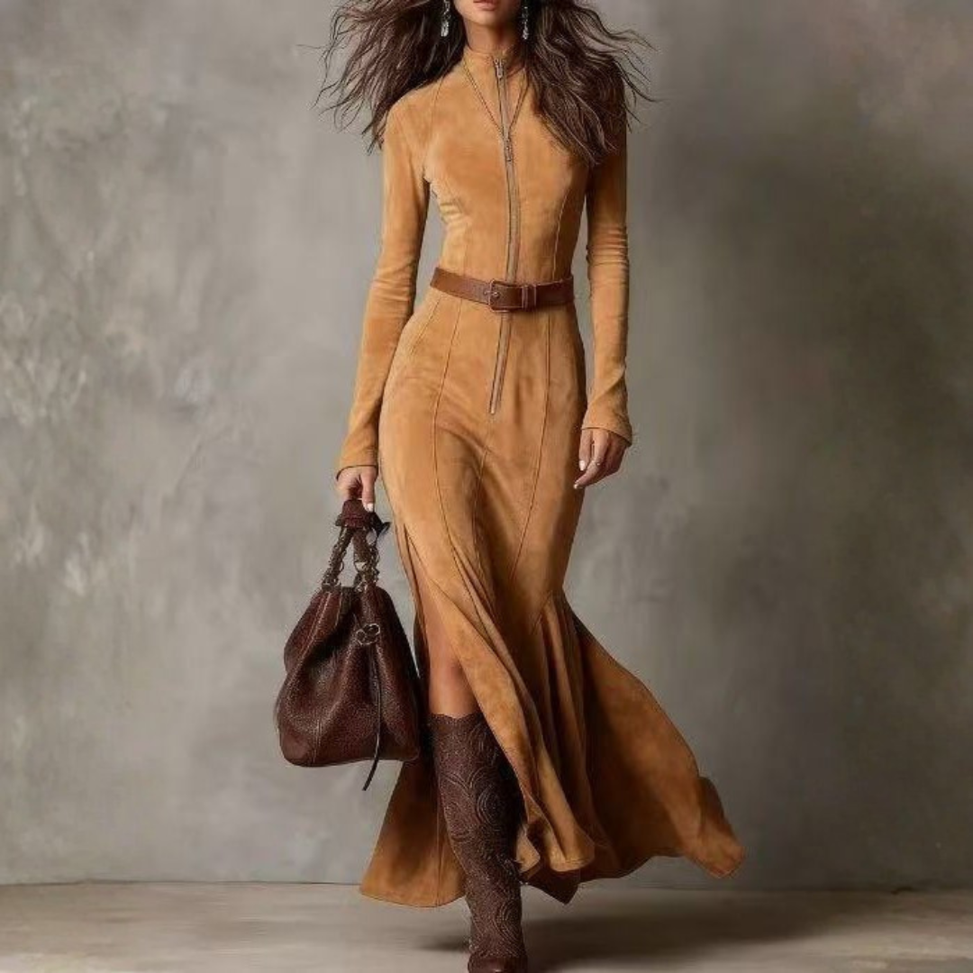 Meghan™ Suede Maxi Dress