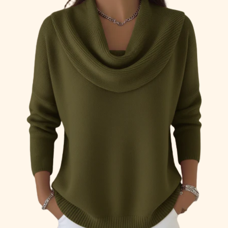 Ivy | Sweater with Draped Neck