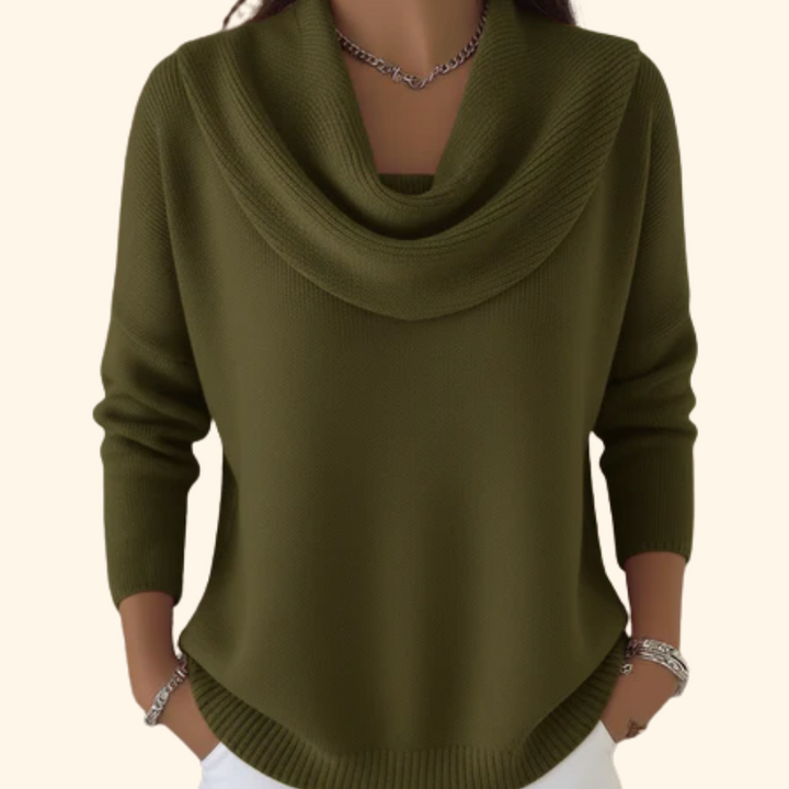 Ivy | Sweater with Draped Neck