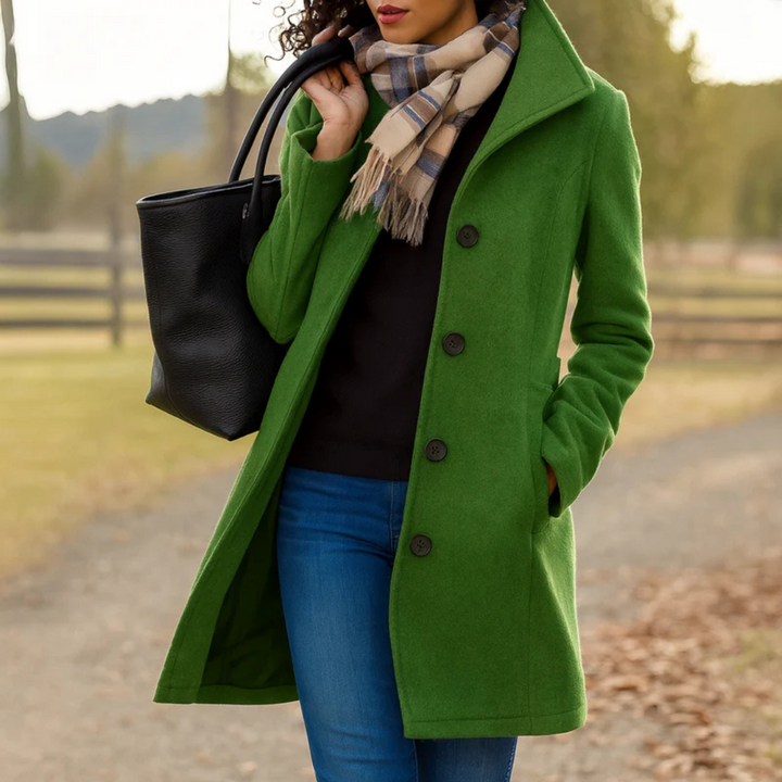 Helga | Classic Button-Front Winter Coat